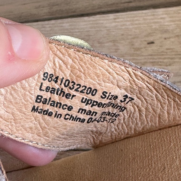 Dansko Sand Dollar Sophie Sandals Mules Comfort Platform Sz 37 - Picture 9 of 9